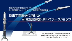 将来宇宙輸送に向けた研究提案募集(RFP)ワークショップ